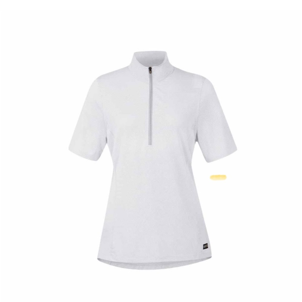 Kerrits Ice Fill Lite Short Sleeve Solid Riding Shirt in White, Size 2X.